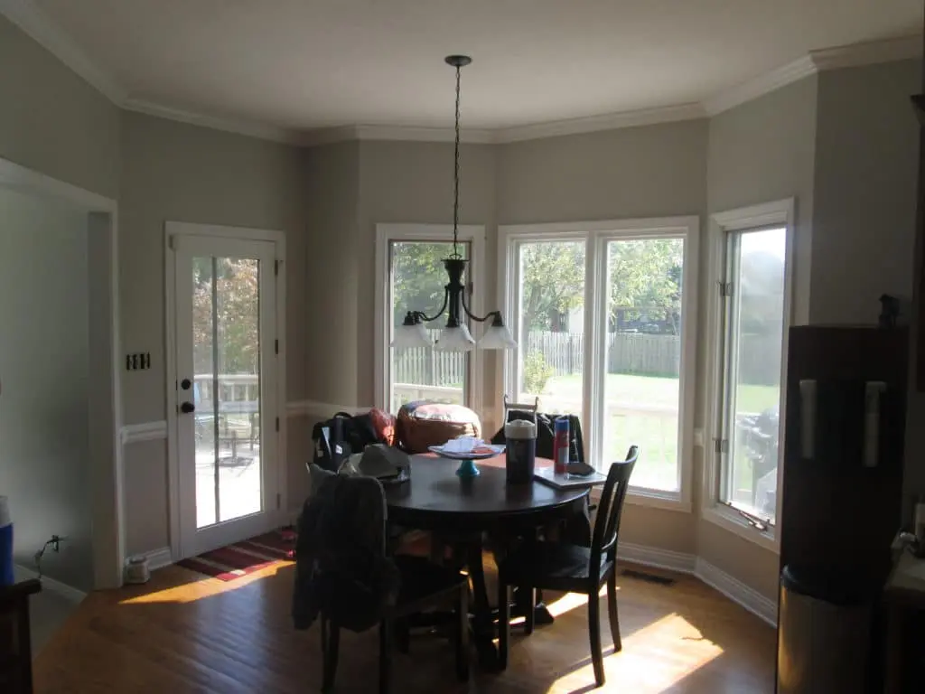 After photo — Guy Painting Wood Trim