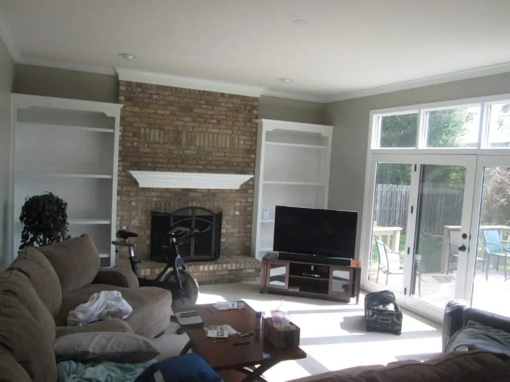 After photo — Guy Painting Wood Trim