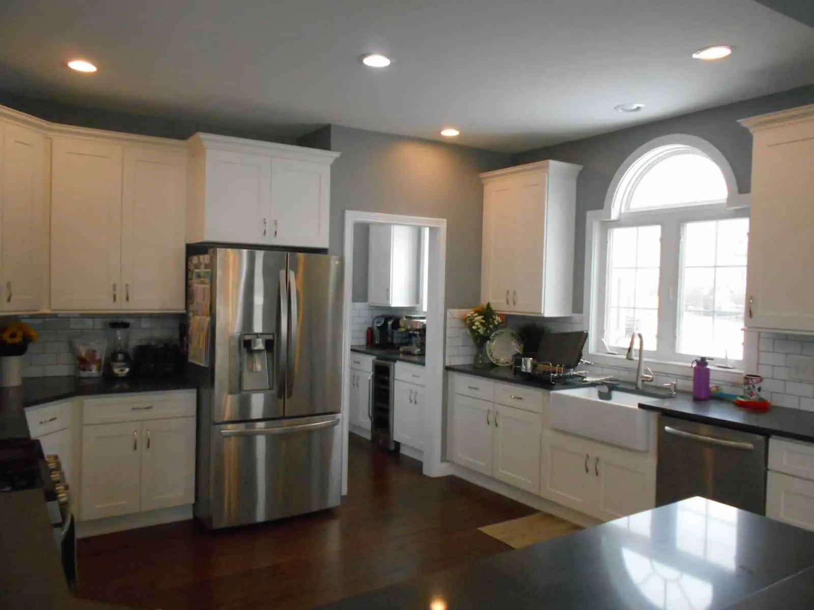 Drywall repair and interior painting after photo.