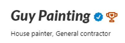 Project photo — Guy Painting a 2021 Neighborhood Favorite