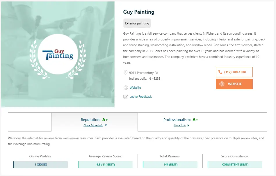 Project photo — Best Painter in Fishers & Indianapolis 2022 – Guy Painting