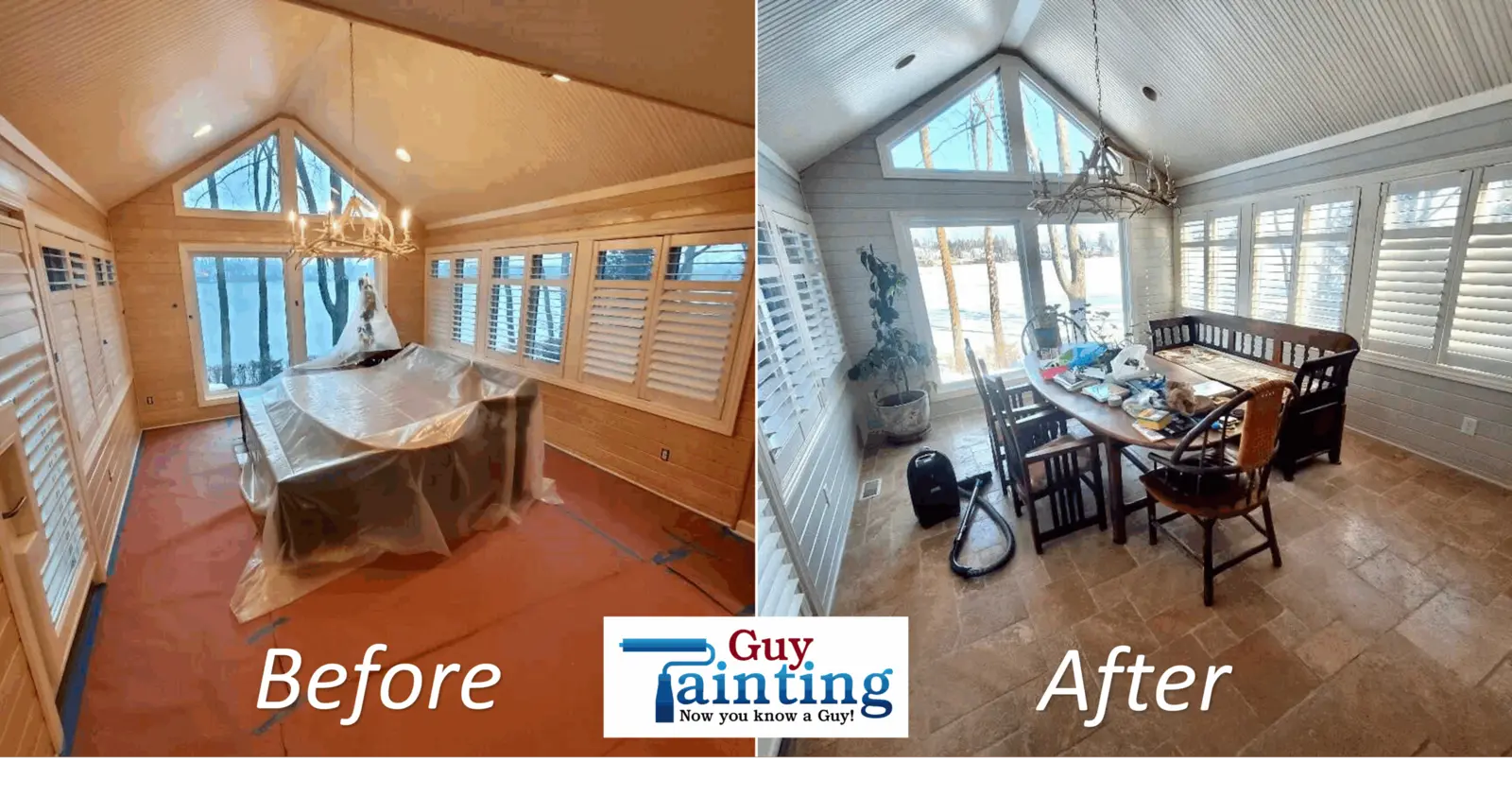 Shiplap Painting Makeover — photo 2