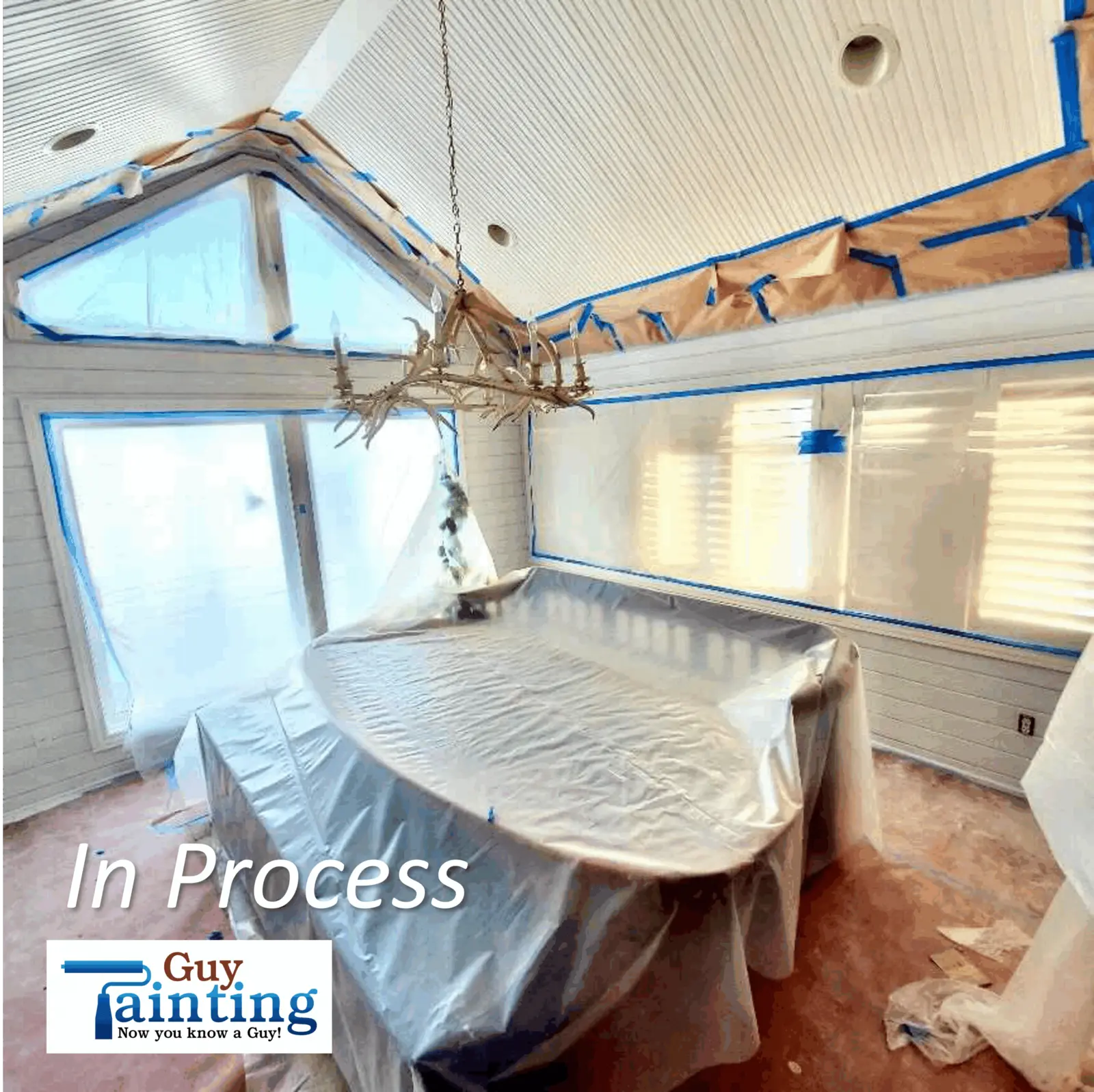 Shiplap Painting Makeover
