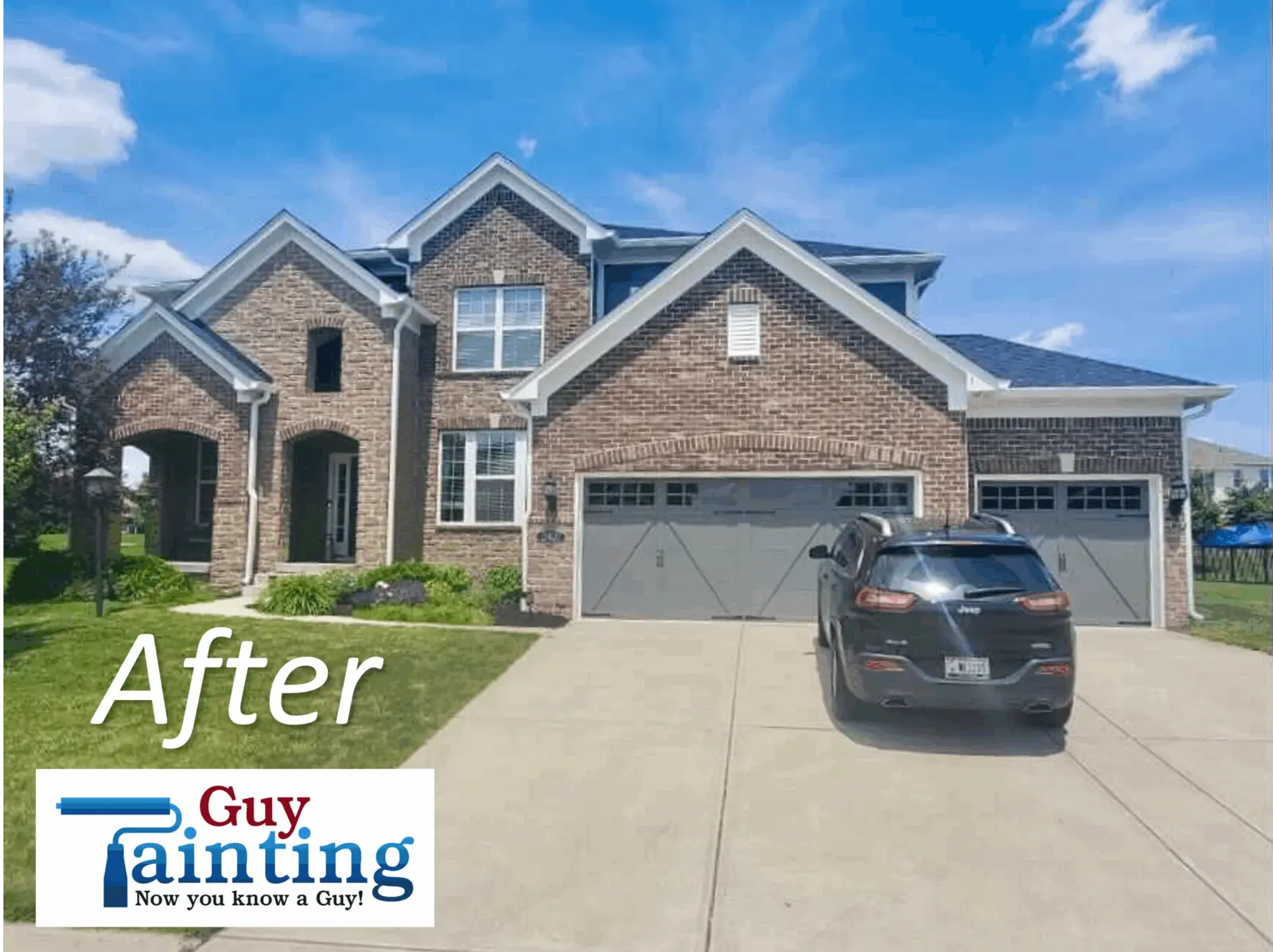 Westfield exterior painting modern color update.