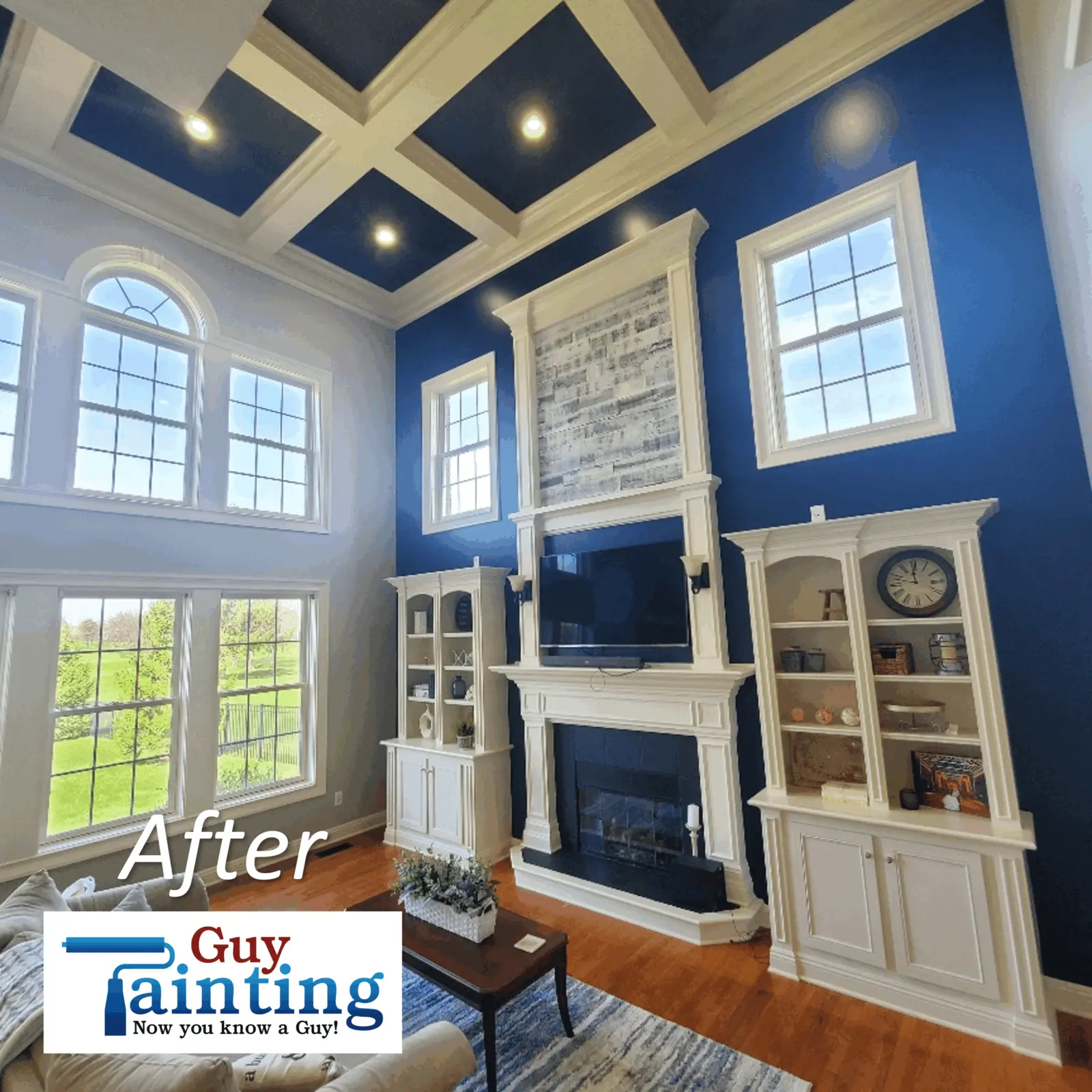 Interior painting update photo.