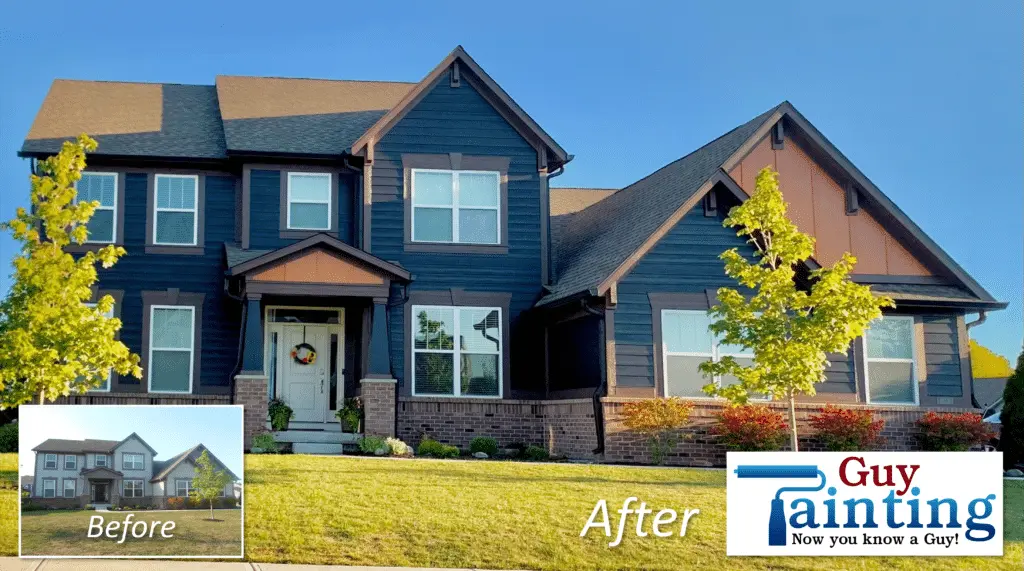 Project photo — Home Exterior Painting in Dark Colors