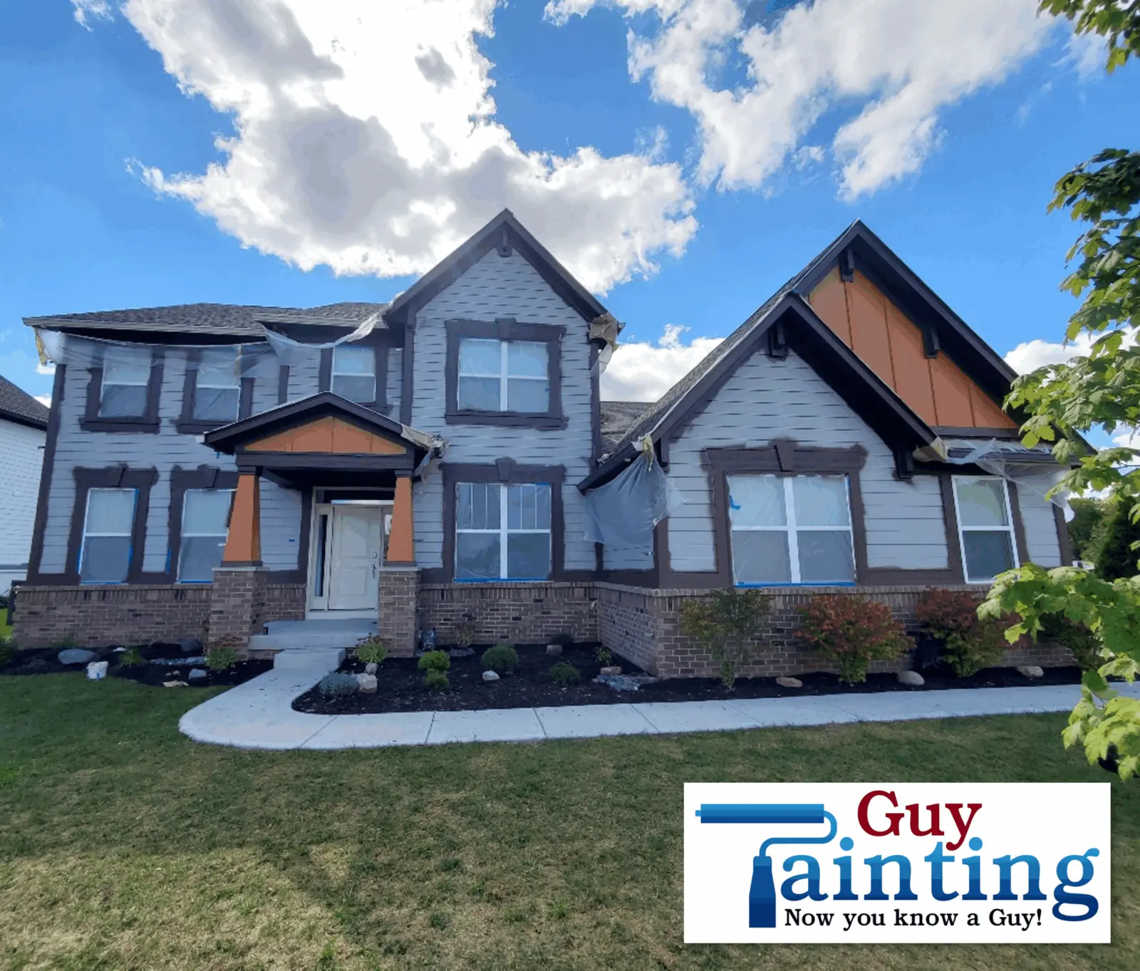 Project photo — Home Exterior Painting in Dark Colors