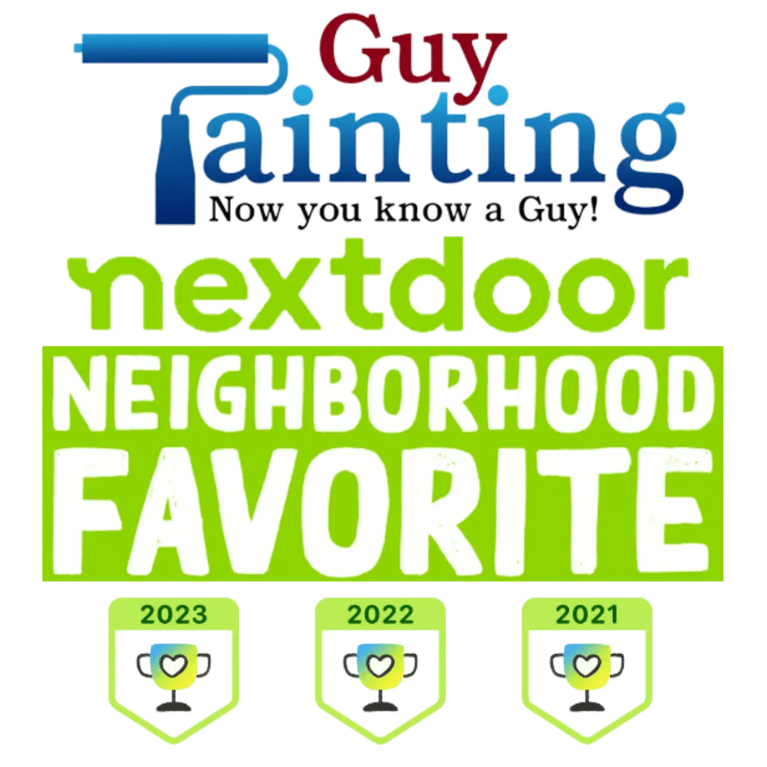 Nextdoor Neighborhood Favorite Painter 2023 badge for Guy Painting.
